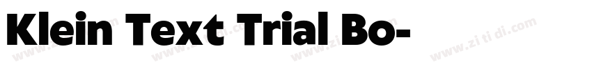 Klein Text Trial Bo字体转换